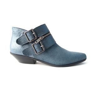 Shelly's London Comparni Blue Ankle Boots Size 7.5
